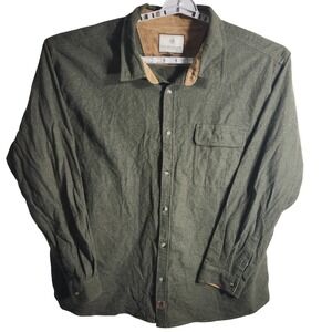 Legendary Whitetails‎ Men's Green Flannel Button Up Shirt 3XL